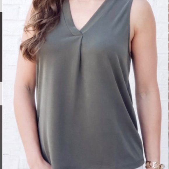 Solid Olive Green Tank